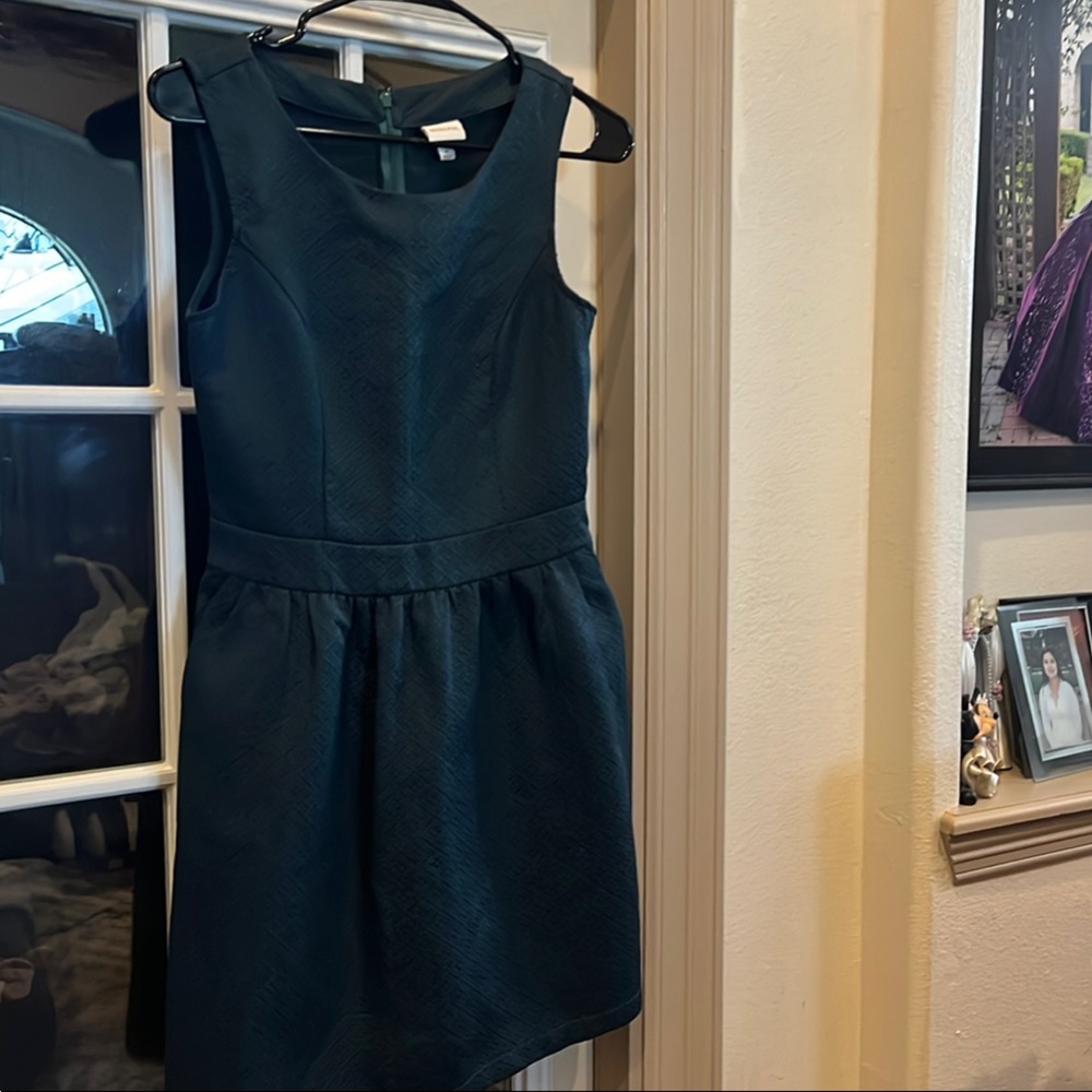 Merona Green and Blue Sheath Cocktail Dress